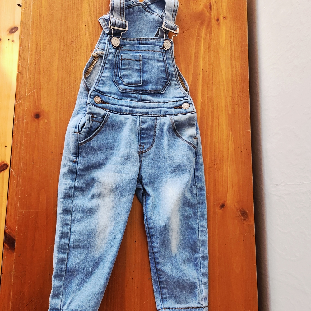 Kidscool Space 6-12m Light Blue Denim Overalls